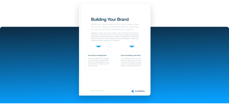 Building Your Brand Worksheet