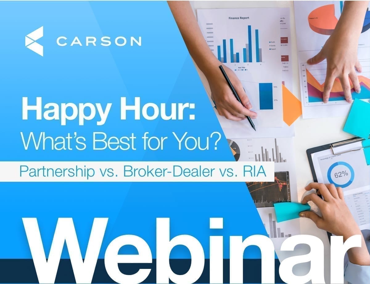 Happy Hour: What’s Best for You? Partnership vs. Broker-Dealer vs. RIA