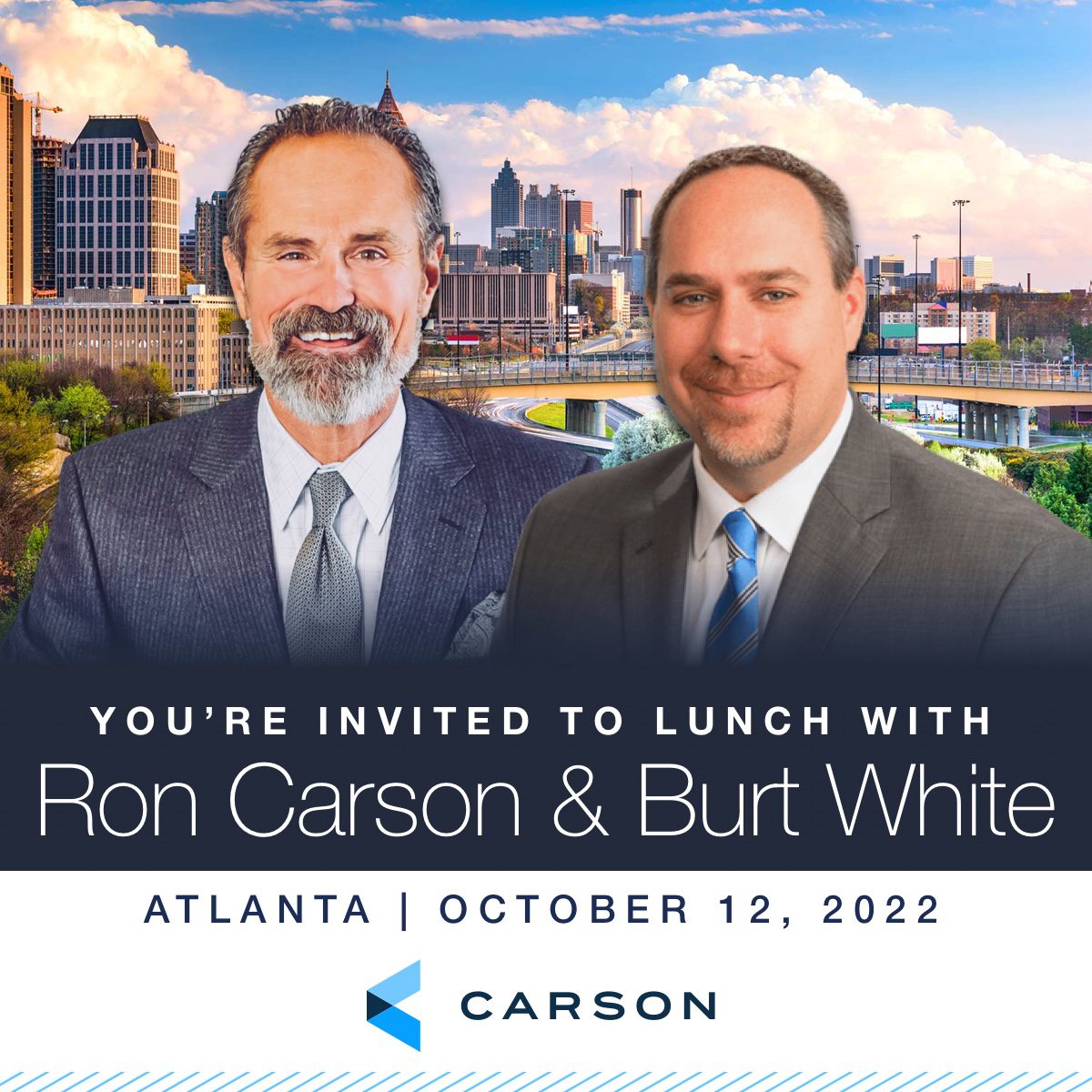 Join Ron Carson and Burt White for Lunch in Atlanta