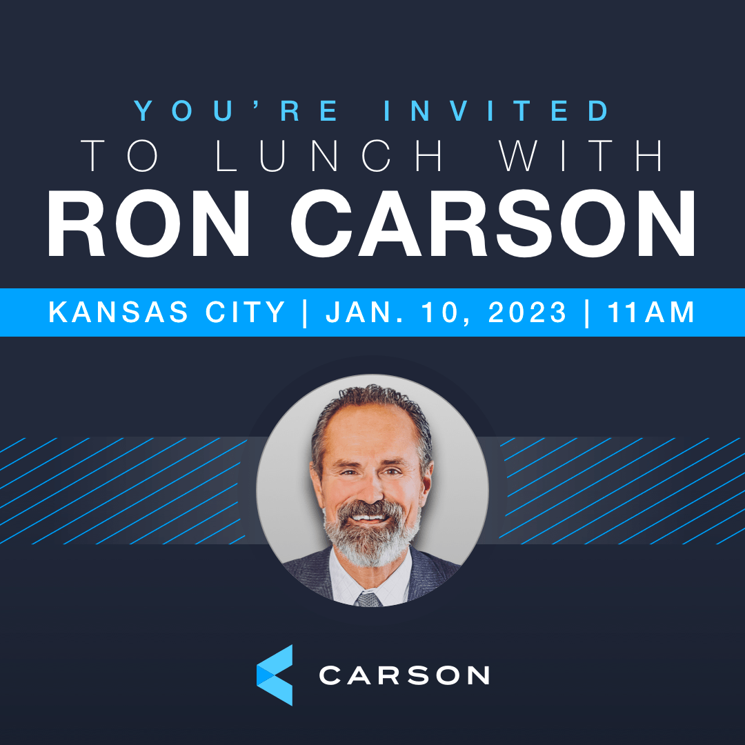 Join Us for Lunch with Ron Carson in Kansas City